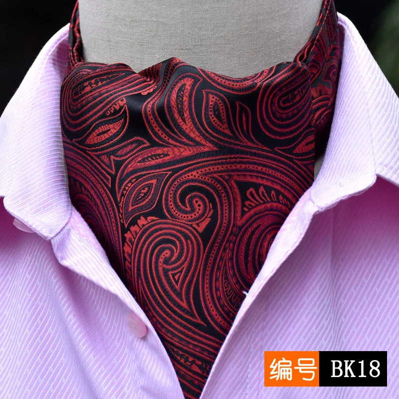 

27 Styles 2020 Fashion Men Vintage Polyester Silk Print Paisley Scarf Polka Dot Scarves England Jacquard Weave Neck Ties Wedding