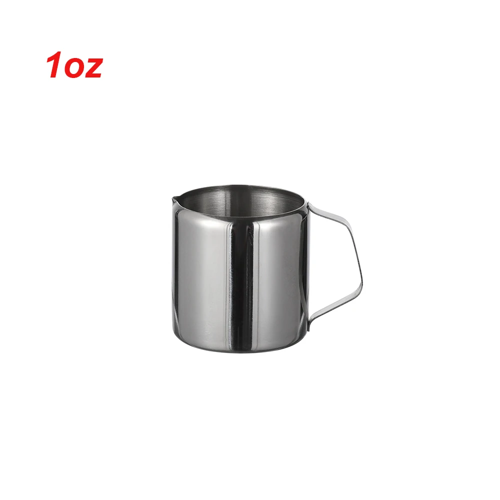 1oz 5 size Durable Stainless Steel Milk Frothing Jug Coffee Cream Pitcher Cup Latte Art Spout Pitcher Home& Kitchen Coffeeware - Цвет: 1oz