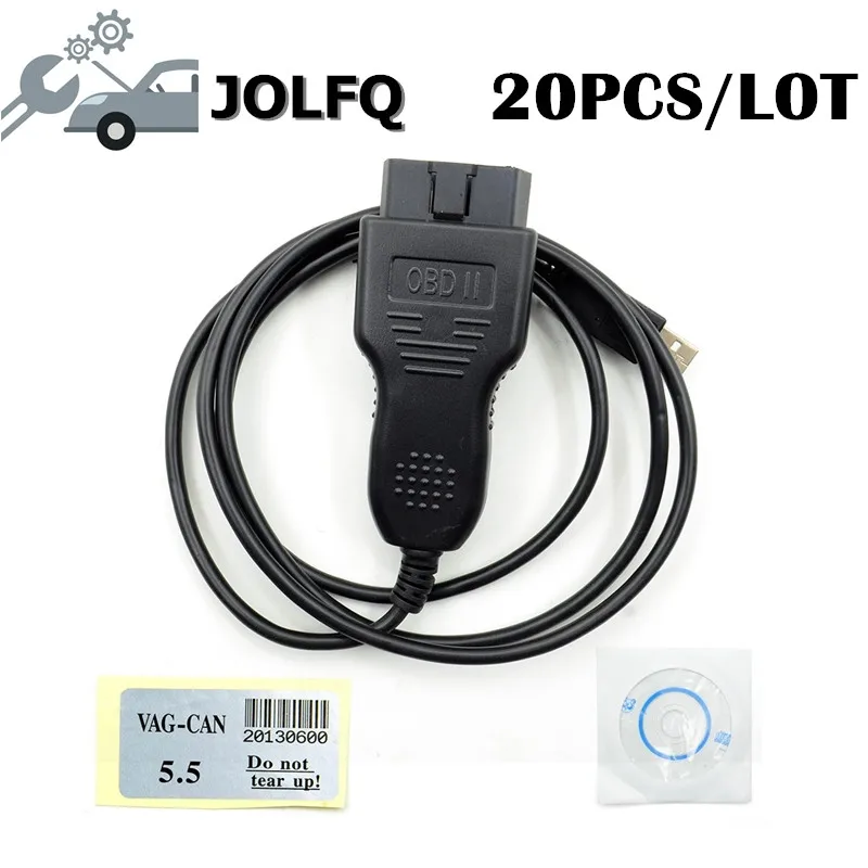 Заводская цена! 20 шт./лот VAG Can Commander 5 + Pin Reader 3 9 Beta для программы Audi/VW KM с хорошими