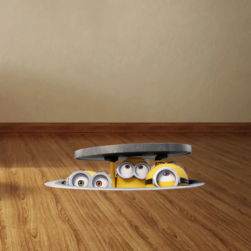 3D мультяшная Наклейка на стену DIY канализационная Настенная s для детской комнаты