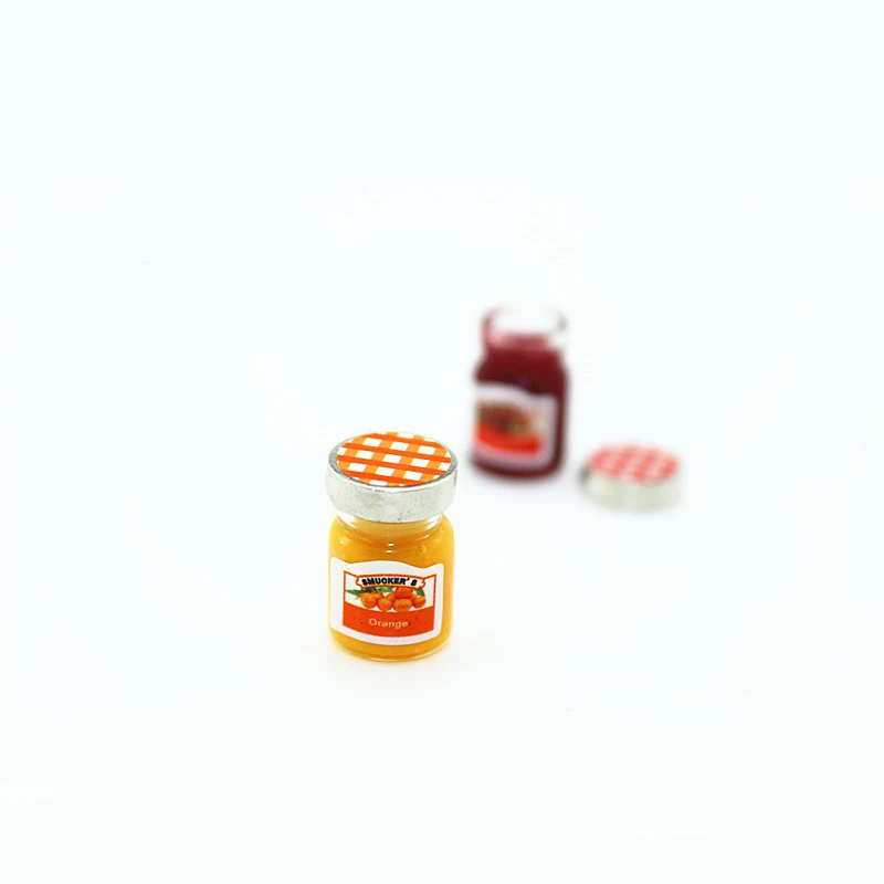 10set/lot Dollhouse Miniatures Jam Pretend Play Miniature Food Mini Toy for Doll House Kitchen Accessories | Игрушки и хобби