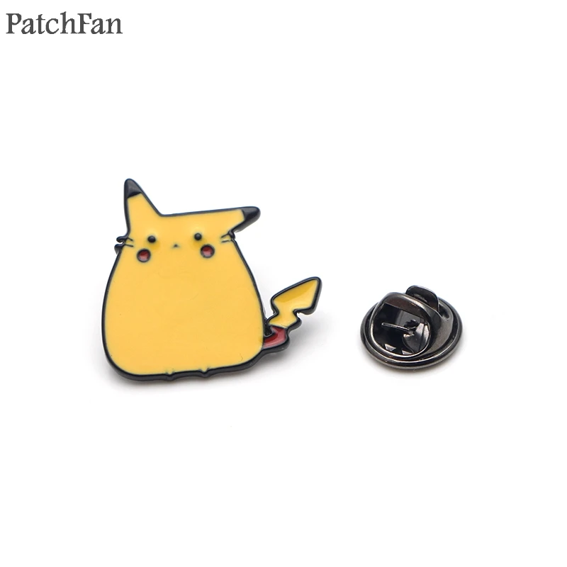 Patchfan Pocket monster с изображением персонажей из мультфильмов «Пикачу»; цинка для галстука броши для рюкзака, одежды для Кепка для мужчин и женщин, Декоративные значки медали A1594