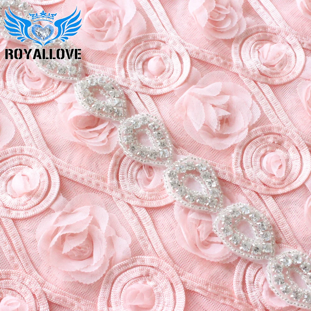 (1 ярд) пояс в форме капли пристегивающийся с помощью утюга украшенный бисером со