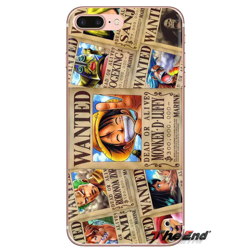 For Huawei Mate Honor 4C 5C 5X 6X 7 7A 7C 8 9 10 8C 8X 20 Lite Pro One Piece Portgas D. Ace Luffy Transparent Soft Cases Covers |