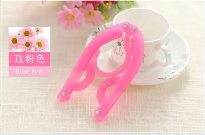 Fold Hang Plastic Hook Hanger Clothes Pegs Laundry Product Travel Space Saving Wardrobe Cloth FoldableFree Shipping | Дом и сад