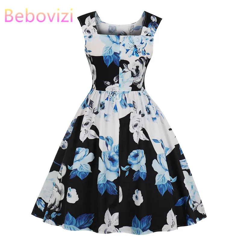 Bebovizi Модные женские 2019 Лето Юбка с высокой талией Vestidos повседневный или офисный