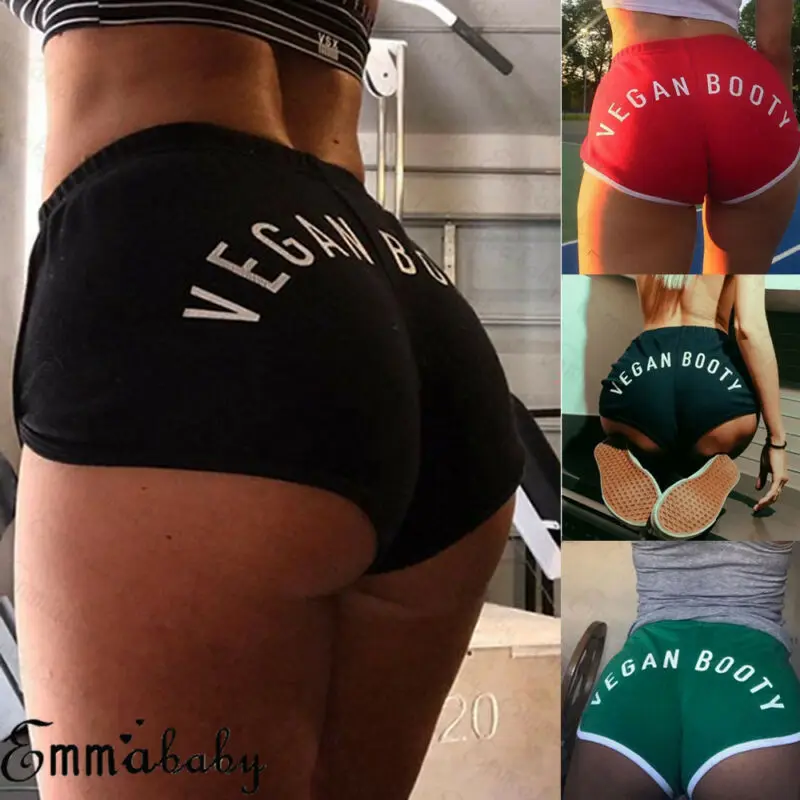 Женские спортивные шорты с высокой талией повседневные пляжные летние для
