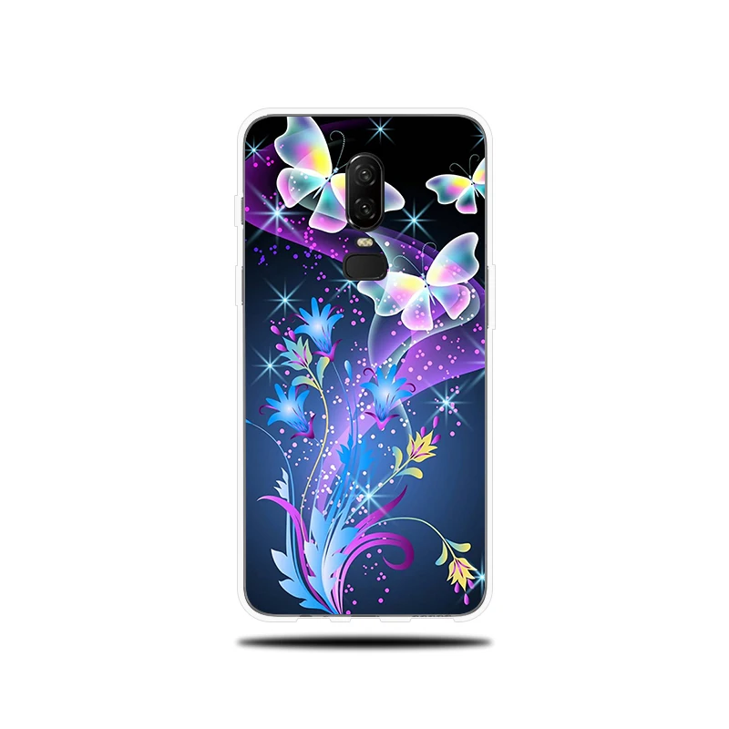 Phone case For OnePlus 5 5T 6 6T Soft Cover Beautiful Butterfly Pattern Silicone Shell Couqe Funda T Case |