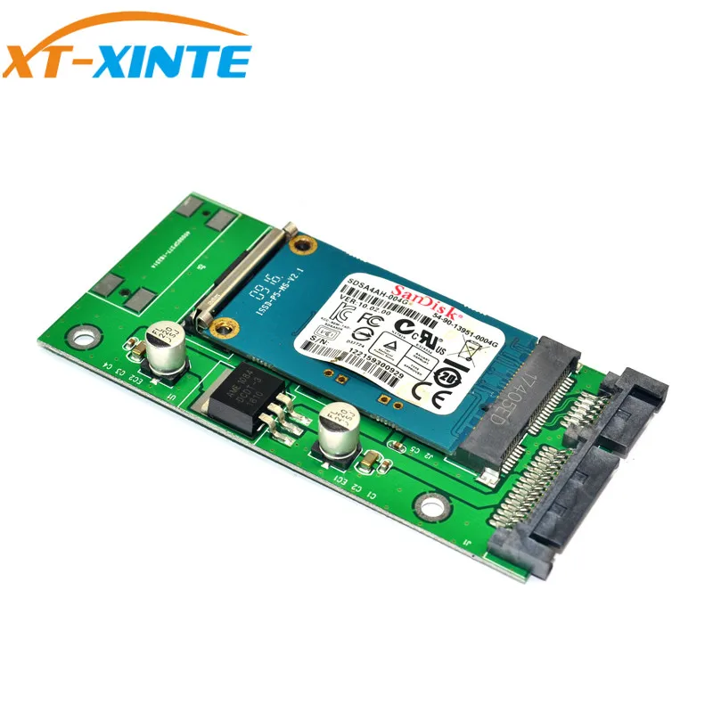 Мини PCIE mSATA SSD до 2,5 дюймов 7+ 15Pin SATA3.0 адаптер конвертер карта