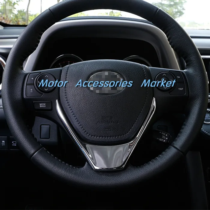 Новая хромированная накладка на руль для Toyota Corolla Auris 2014 2015 2016 2017 2018|corolla corolla|2016