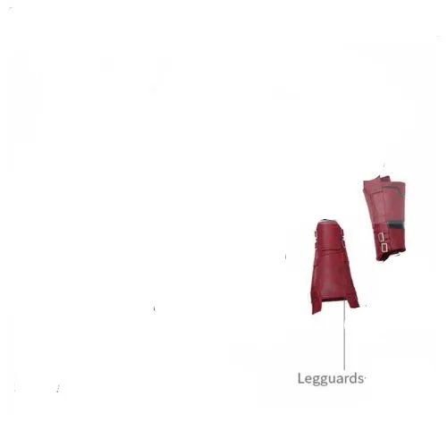 legguards Костюм Дэдпул 2 для косплея; костюм Уэйда Вилсона; аксессуары для костюмированной вечеринки; красный костюм Дэдпула из искусственной кожи; маскарадный костюм; Маска; обувь; перчатки - Цвет: legguards