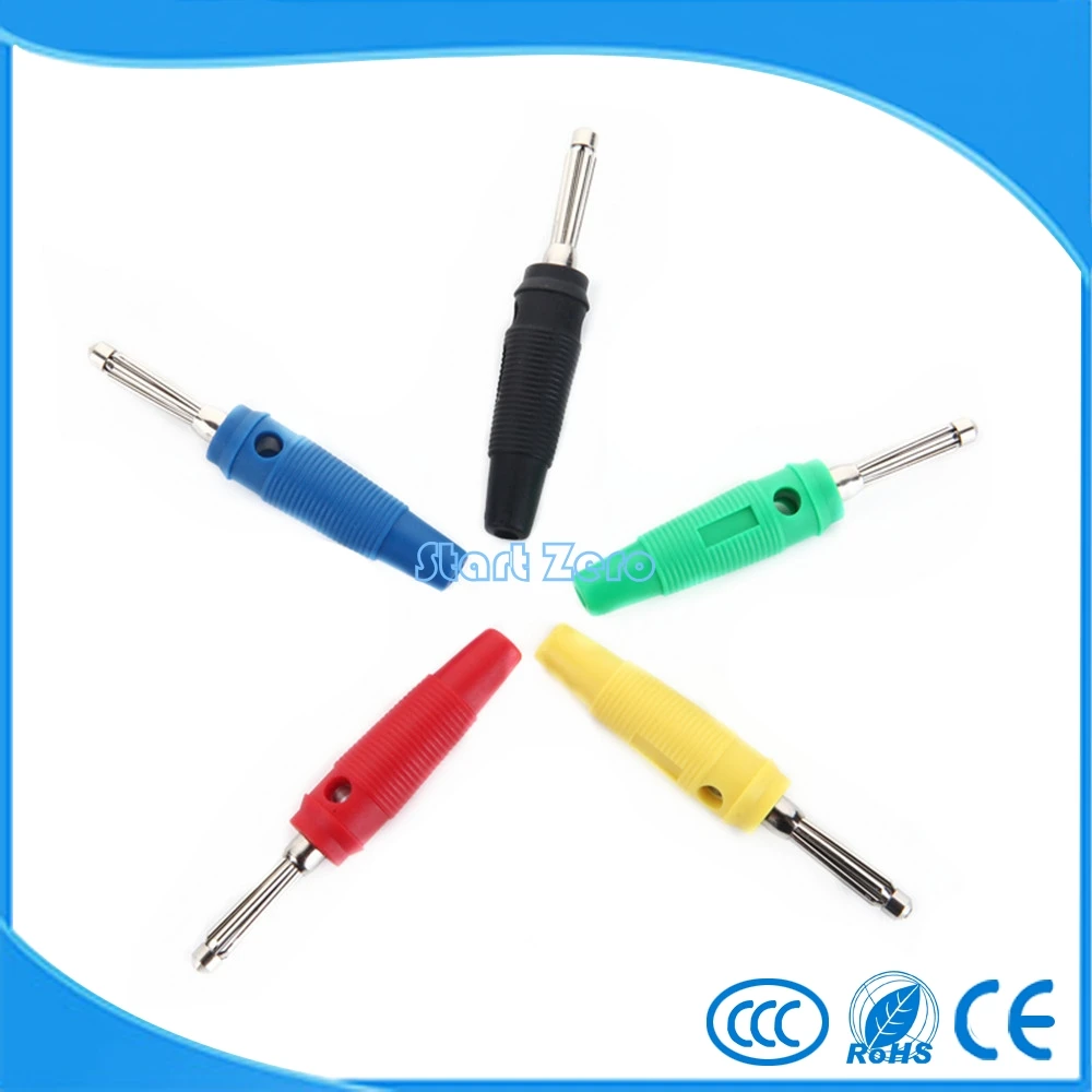 Штекер типа банан 4 мм из чистой меди высокого давления 20 А семь стежков штекер