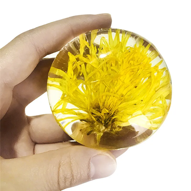 

Amino Acid Gemstone Handmade Soap with Flower Inside PH 5.5 Natural Non-Stimulating Deep Clean Oil and Acne Control Soap TSLM1