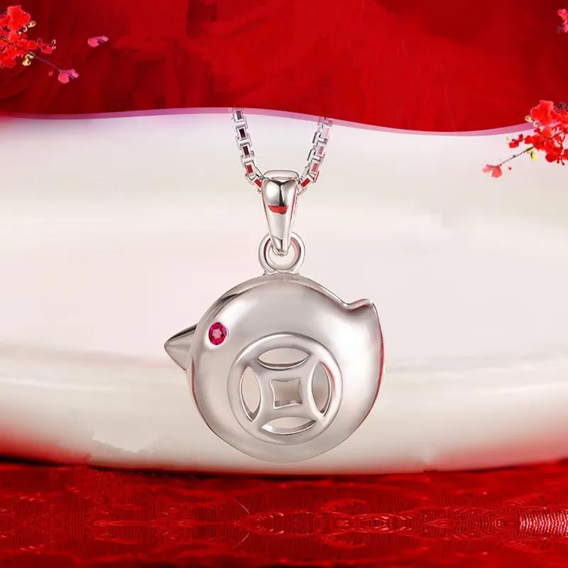 Женское колье-чокер Everoyal Серебряное колье с подвеской в виде цыпленка подарок на