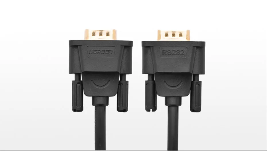 Ugreen прямое подключение RS232 Последовательный кабель 9-Pin Женский DB9 удлинитель COM Кабель для сканера компьютера