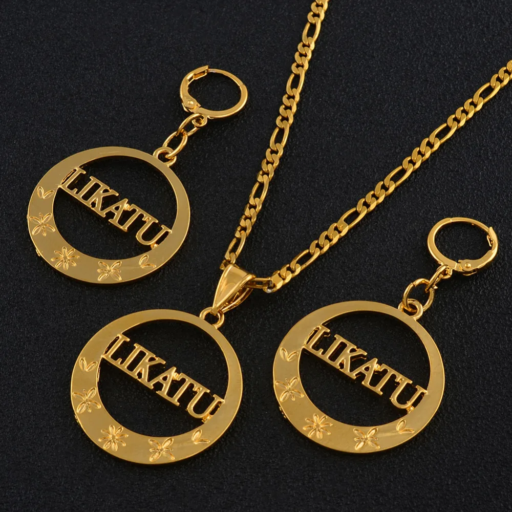 Marshall LIKATU Pendant Necklaces Earrings for Women Jewelry sets Trendy Gifts / Can't change name #J0676 | Украшения и