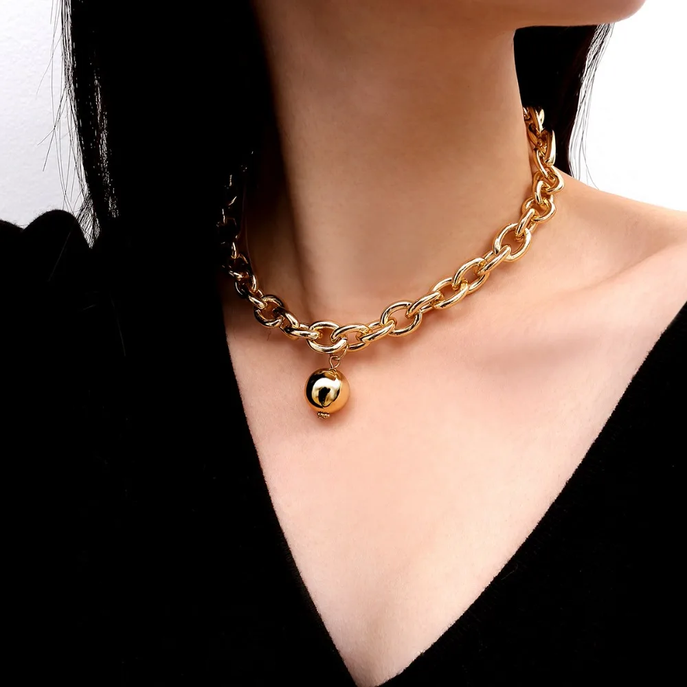 metal pendant necklace women punk necklaces &amp pendants fashion jewelry collier ras du cou | Украшения и аксессуары
