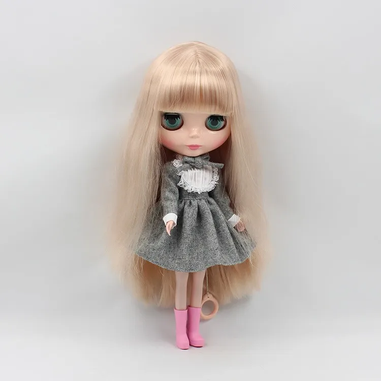 Blyth Doll Серое Платье серое платье с длинными рукавами кружевное серое платье с бантом