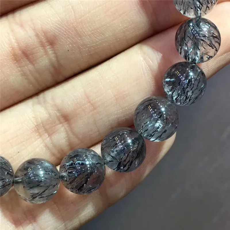 9 1 мм натуральная черная смородина супер 7 Мелодия кварцевый модный браслет