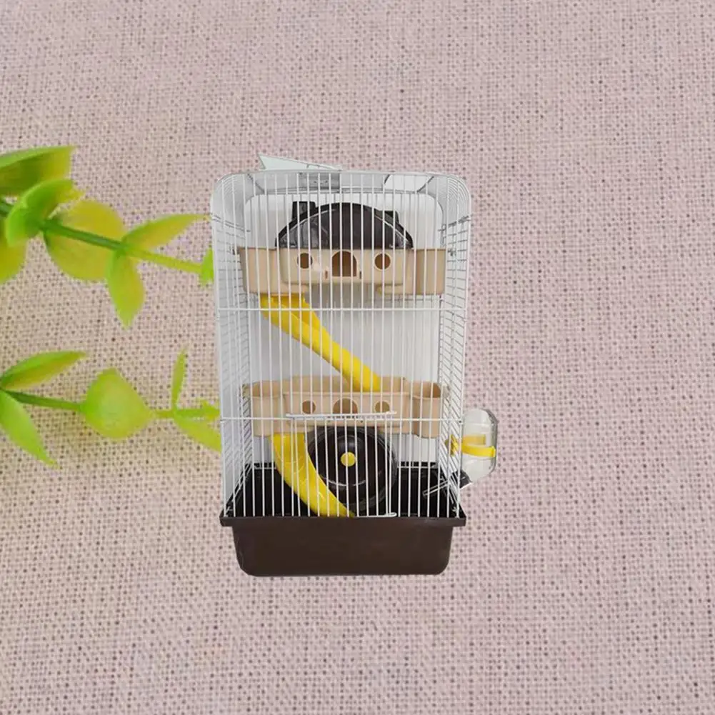 Adeeing 3 слойная повышающая вилла форма клетка для питомца с бегущим колесом миска