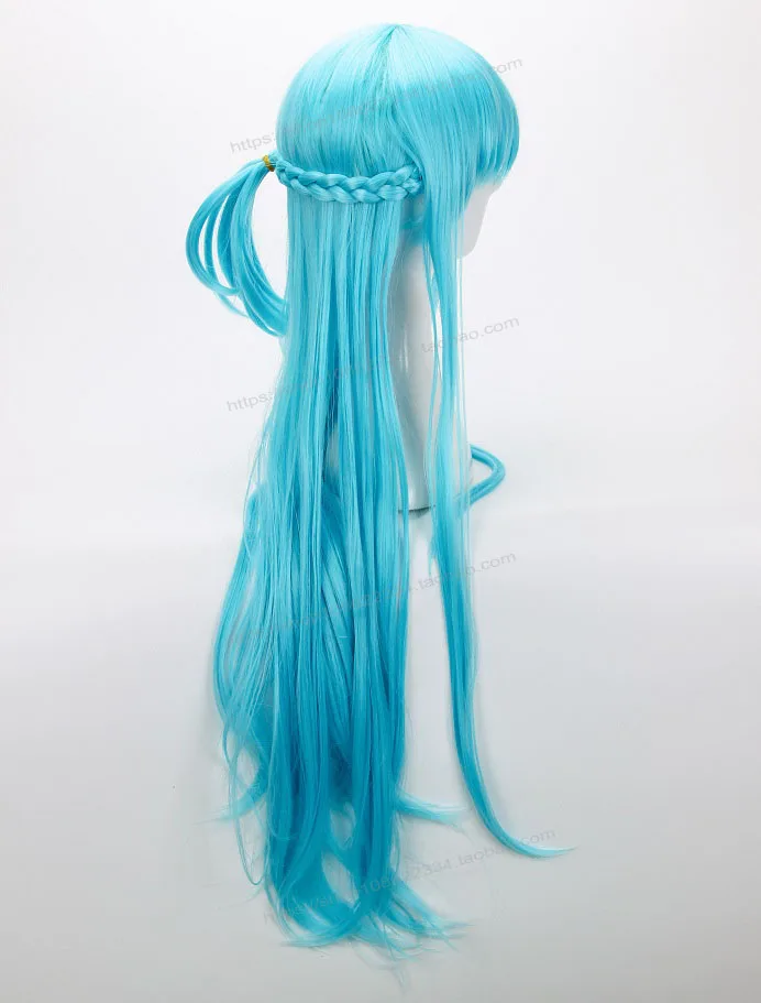 Аниме косплей меч искусство онлайн Юки Асуна синий Hairwear Косплей Хэллоуин ролевые