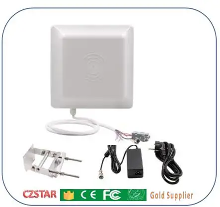 9dbi antenna reader Long Range анти-срывая Водонепроницаемый PET УВЧ Автомобильная RFID бирка для ветрового стекла стикер Клей для управления оценить с Карточки uhf образец - Цвет: 9dbi antenna reader