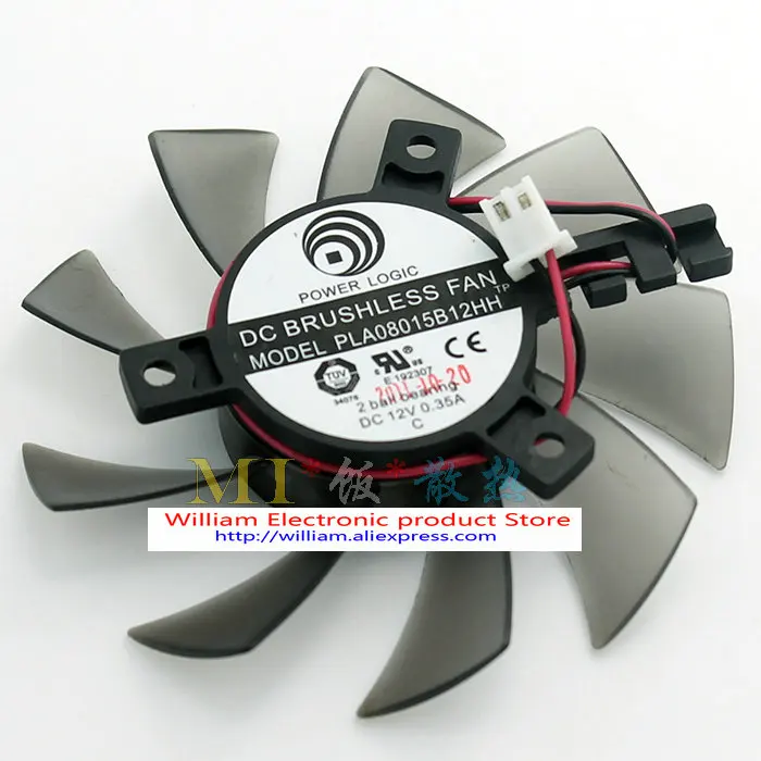 Оригинальный PLA08015B12HH 12V 0.35A диаметр 7 5 см расстояние между экранами 4 Графика карты