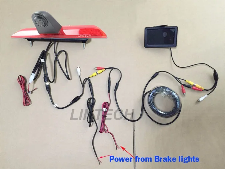 4 3 &quotАвтомобильный Монитор тормозные огни резервная Автомобильная камера