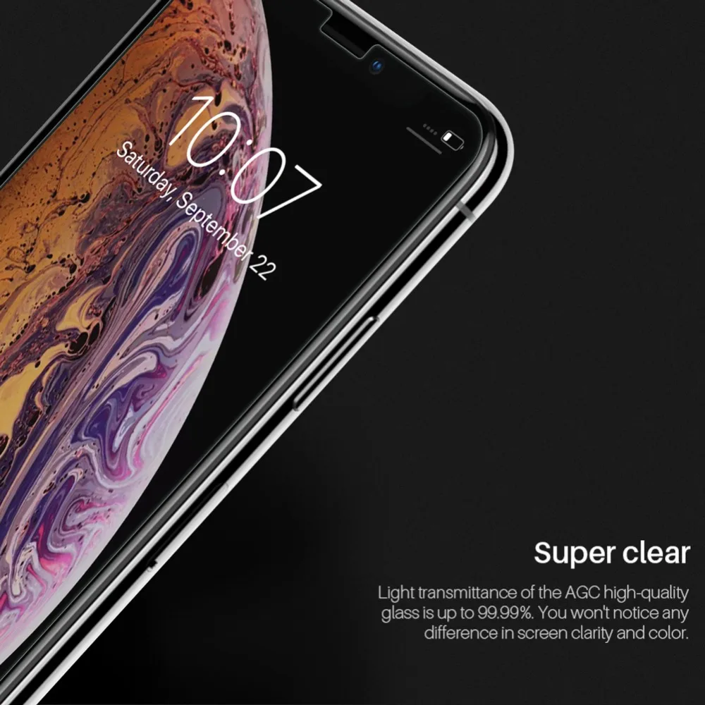 Для iPhone XS MAX стекло Nillkin Super T + Pro ультратонкое закаленное для защиты экрана XR X Nilkin