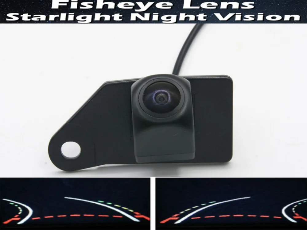 

Reverse Camera Fisheye Trajectory Tracks 1080P Car Parking Rear view Camera for Mitsubishi ASX 2011 2012 2013 2014 Car Camera