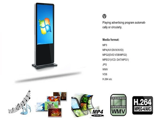 Custom 42''46''55''65'' multi touch stand alone WIFI kiosk lcd display digital signage LCD Modules