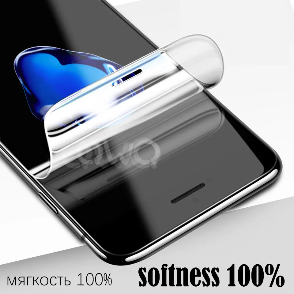 15D полное покрытие Передняя или задняя Гидрогелевая пленка для iphone X 7 8 Plus мягкая
