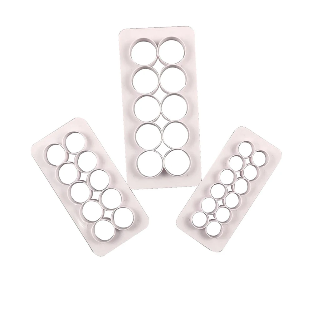Fondant Cutter Puzzle Cake Mold Baking Decorating Tool 3pcs Geometry Round Cookie Chocolate Craft 2019 New Arrival | Дом и сад