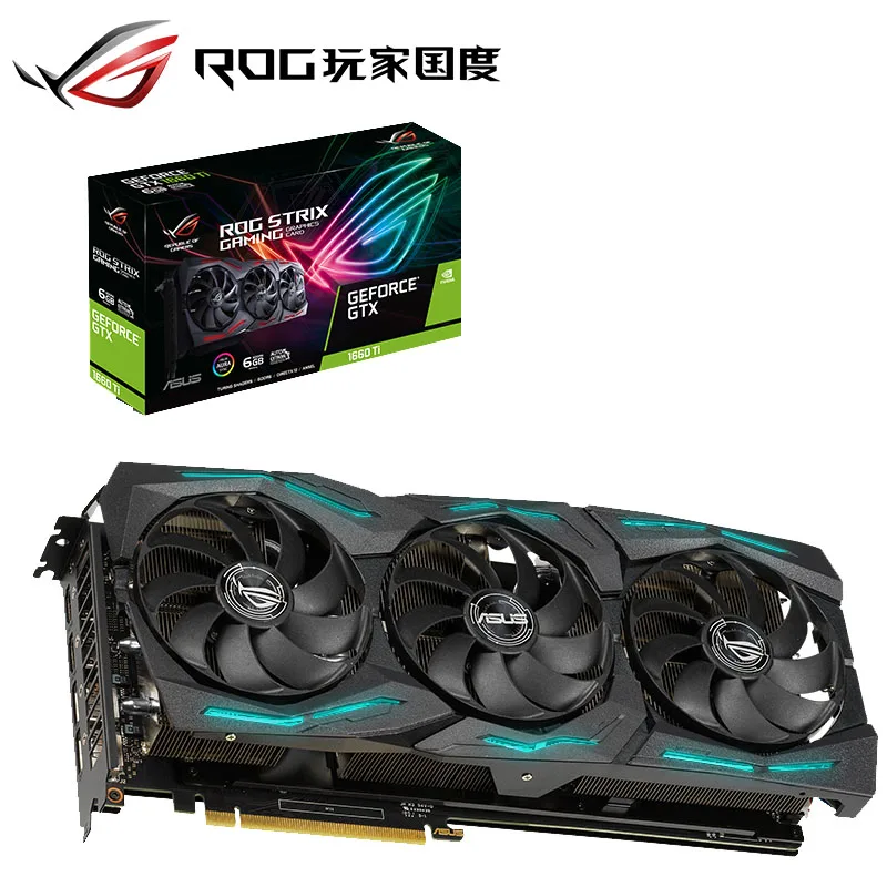 Настольная игровая карта Asus GTX1660TI O6G GAMING 6G|Видеокарты| |
