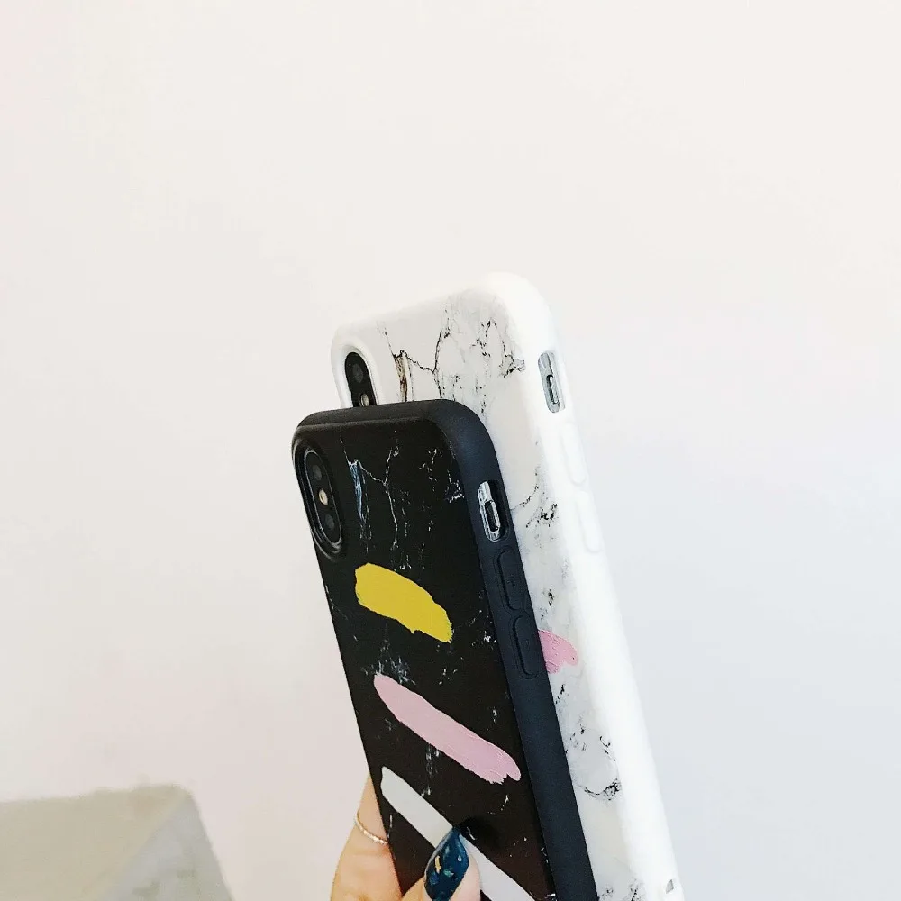 Marble Graffiti stripes Case For iPhone X Matte iphone 8 7 6 6s Plus | Мобильные телефоны и аксессуары