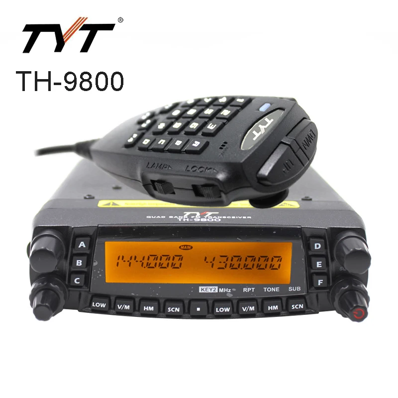 Tyt TH 9800 Автомобильная рация 50 Вт Quad band Long Range мощный грузовик Мобильная радиостанция ретранслятор