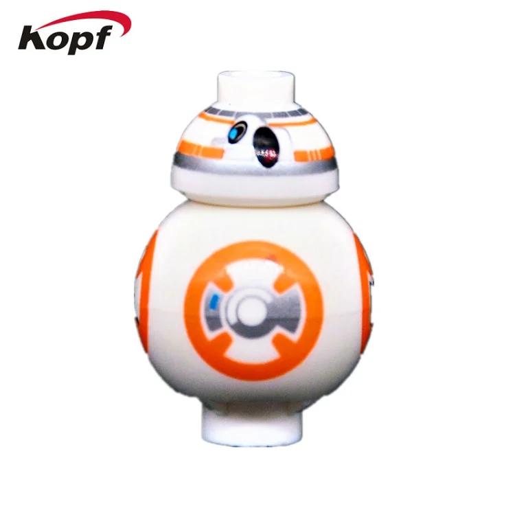 DA001 Without Box Wars Робот мини BB8 BB-8 с черный красный серый синий Цвет R2D2 с подносом R3-D5 строительные блоки Детский подарок игрушки D1000 - Цвет: DA001 Without Box