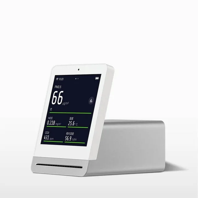 White Xiaomi Mijia ClearGrass Air ips экран мобильный сенсорный монитор retina сенсорное управление Крытый открытый прозрачный газон детектор воздуха - Цвет: White