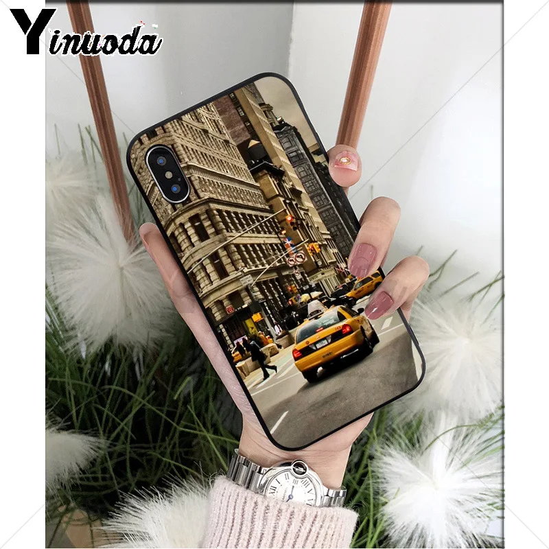 A16 Yinuoda Нью-Йорк ТПУ Мягкий силиконовый чехол для телефона iPhone 6S 6plus 7 7plus 8 8Plus X Xs MAX 5 5S XR - Цвет: A16