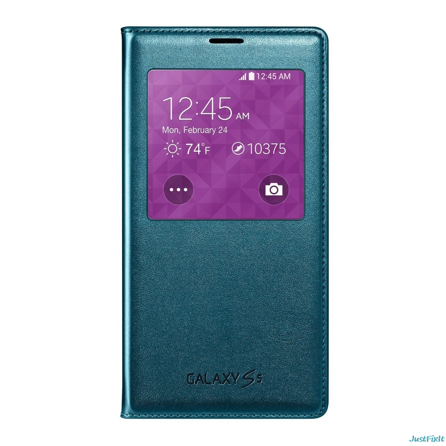 Озерный синий Чехол для samsung SM-G900 G900F Galaxy S5 S, чехол с функцией просмотра - Цвет: Озерный синий