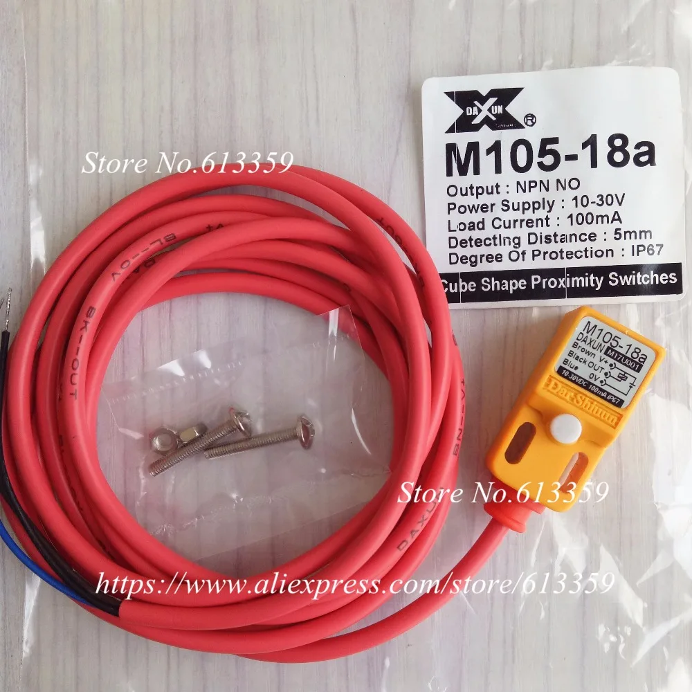 M105-18A датчик приближения DAXUN NPN NO 10-30VDC IP67 100mA 100% новый и оригинальный | Электронные