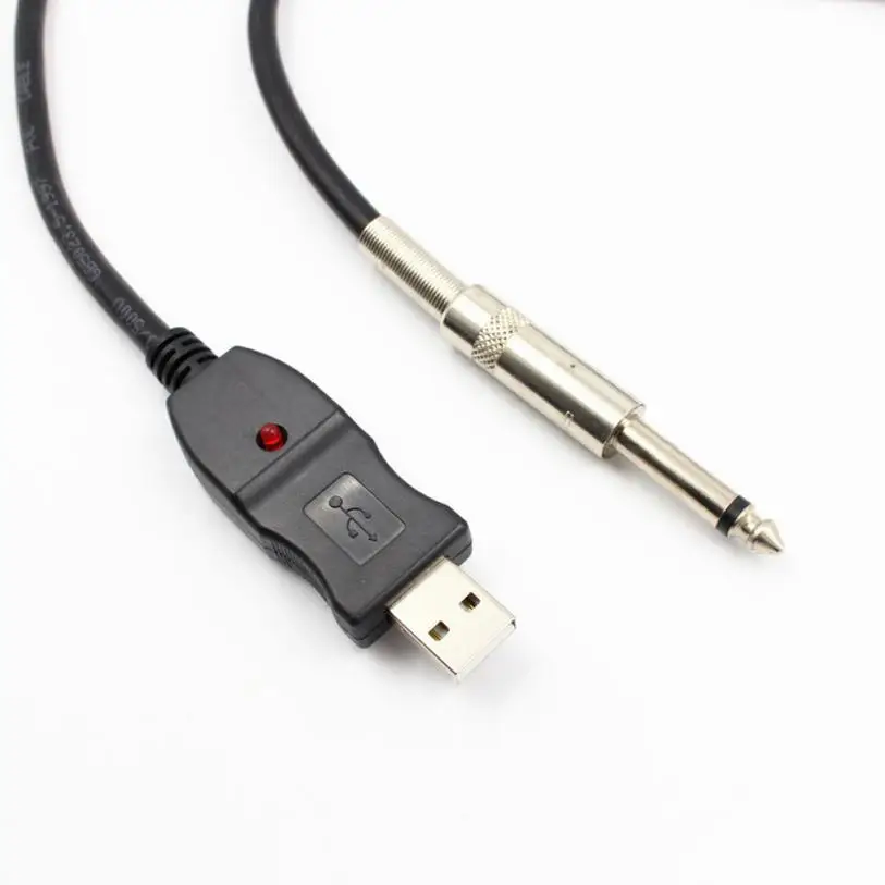 HIPERDEAL аксессуары части цифровые кабели USB гитарный кабель интерфейс папа до 6 35 мм