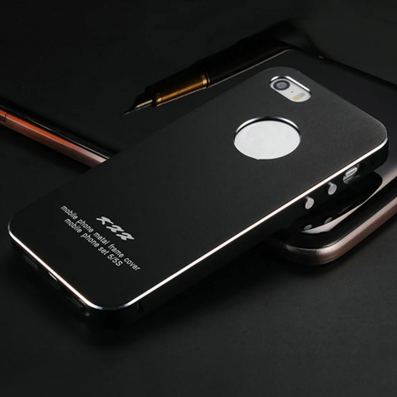 Ультратонкий алюминиевый чехол для iPhone 5 5S SE 2 в 1 Телефон Сумка задняя крышка