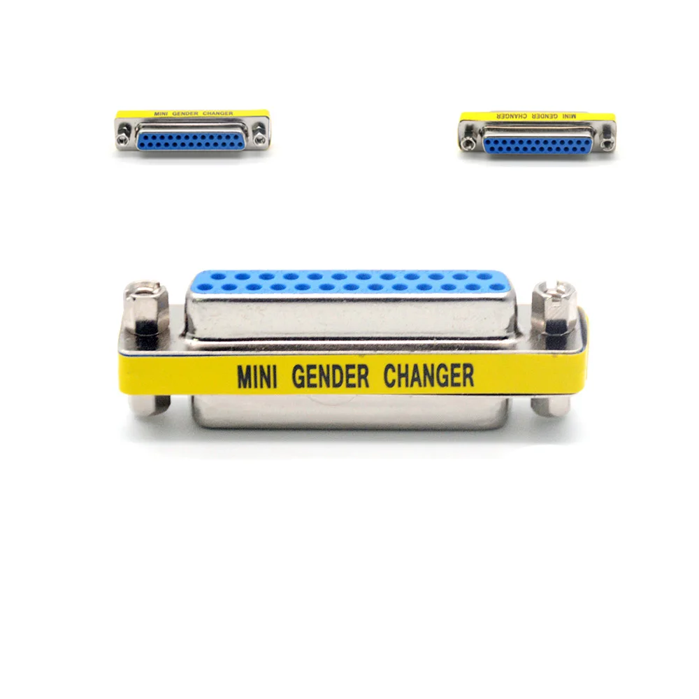 Common 25pin Mini Gender Changer DB25 серийный кабель Расширенный адаптер 25 Pin FeMale to F/F minitype