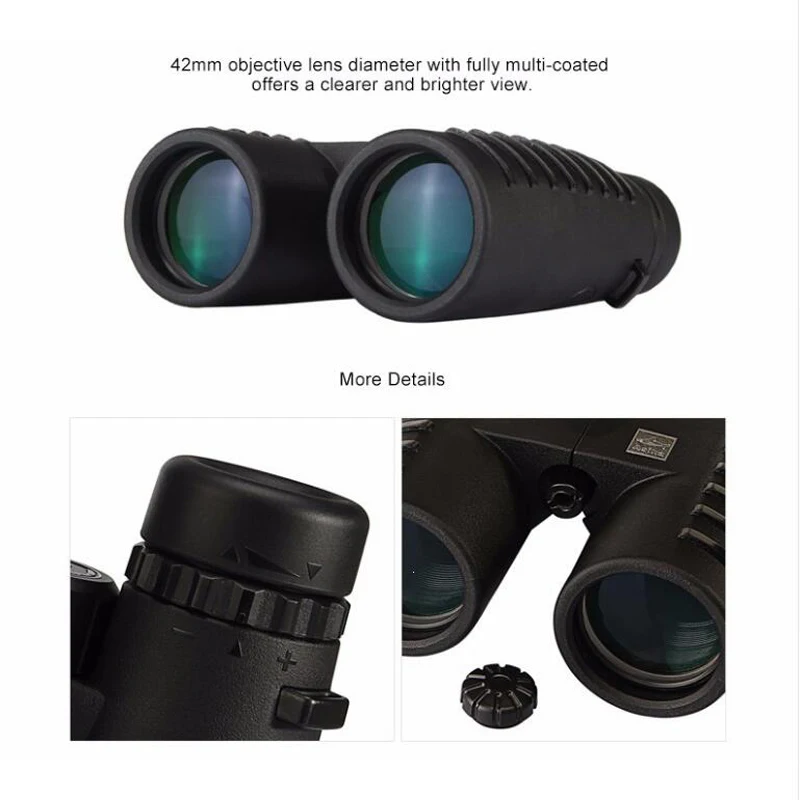 Бинокль Asika 10x42 HD для кемпинга охоты с полностью многослойным покрытием