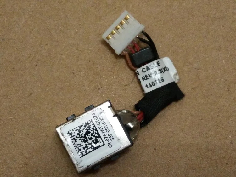 (1-10 шт.) новый разъем питания постоянного тока с кабелем для DELL E5270 ADM60 P/n: 0769WT DC30100VS00