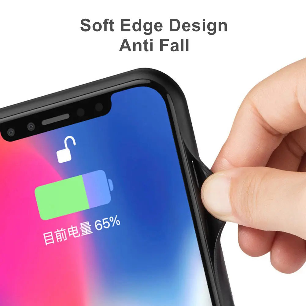 Ультратонкий Мягкий силиконовый чехол для iPhone 6 3800 мАч портативный зарядки Iphone 6s 7