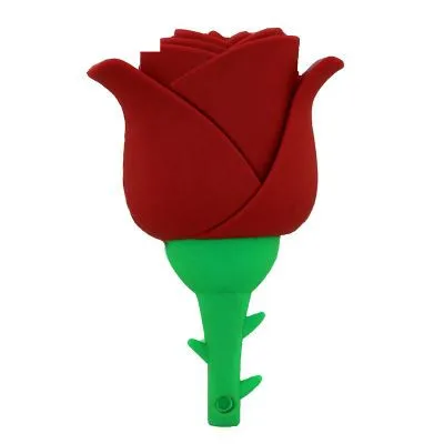 Новая красивая Роза модель usb 2,0 usb флеш-накопитель usb creativo цветок карта памяти мультфильм Флешка мини подарок для влюбленных - Цвет: B