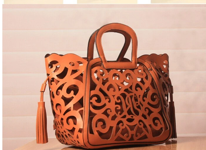 Низкая цена 1 шт. горячая Распродажа женская сумка с кисточками и вырезами