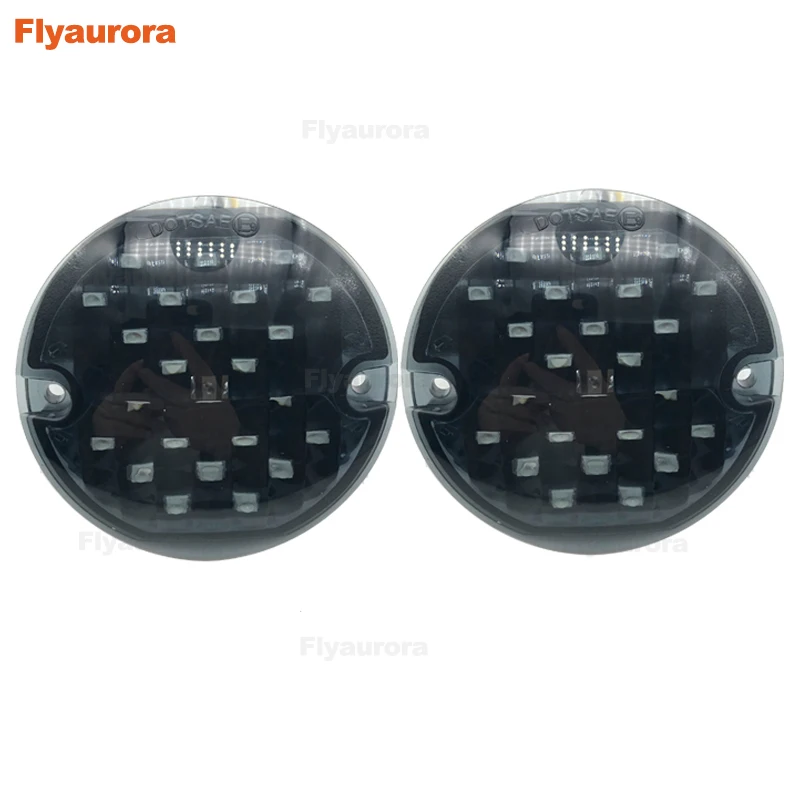 Передние светодиодные вставки для сигнала поворота flyaurora красный/красный 1157